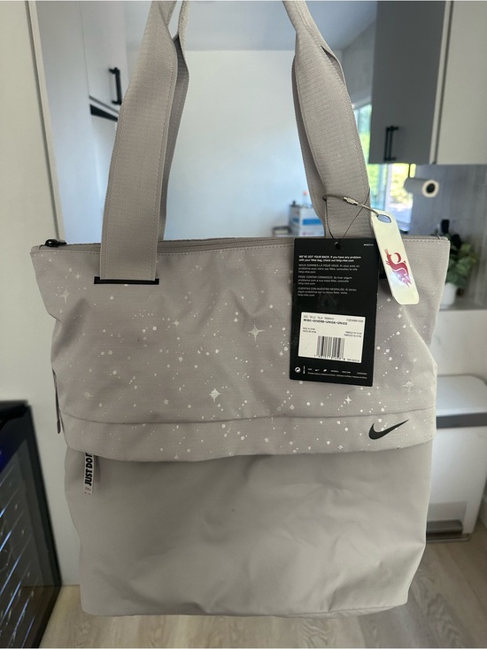 Nike Handbags - Nike Women’s Light Gray Star-Print Tote
